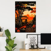 Tropical Twilight Poster (Heimbüro)
