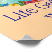 Tropical Vacation Dreams Poster (Ecke)