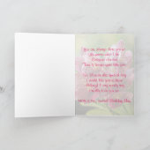 Tropical Vanda Orchid Birthday Card Karte (Innenseite)