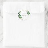 Tropical Variegated Greeneration Vielen Dank Runder Aufkleber (Tasche)