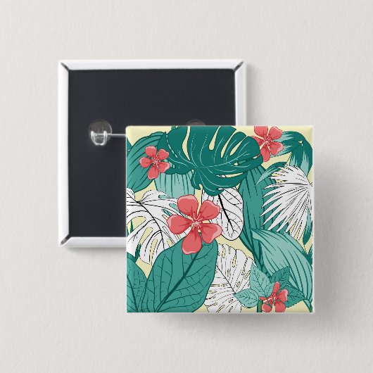 Tropical Vibe Button (Vorne & Hinten)