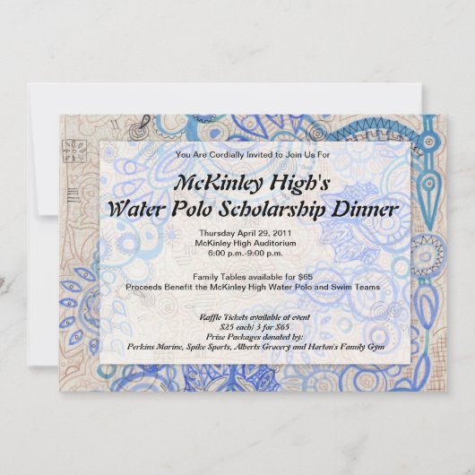 Tropical Vibe Fundraiser Business Luncheon - Einladung (Vorderseite)