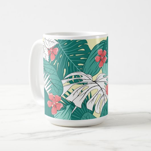 Tropical Vibe Kaffeetasse (Vorderseite Links)