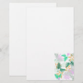 Tropical Vibes Blätter Pflanze Briefpapier (Vorne/Hinten)