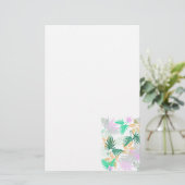Tropical Vibes Blätter Pflanze Briefpapier (Stehend Vorderseite)