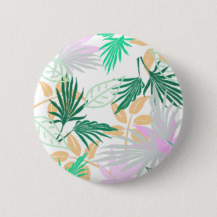 Tropical Vibes Blätter Pflanze Button