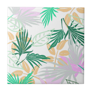 Tropical Vibes Blätter Pflanze Fliese