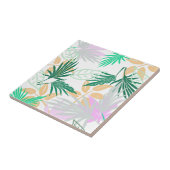 Tropical Vibes Blätter Pflanze Fliese (Seite)