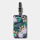 Tropical Vibes Blätter Pflanze Gepäckanhänger (Vorderseite vertikal)