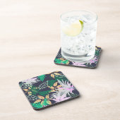 Tropical Vibes Blätter Pflanze Getränkeuntersetzer (Rechte Seite)