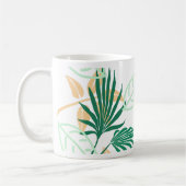 Tropical Vibes Blätter Pflanze Kaffeetasse (Links)