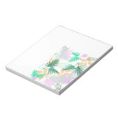 Tropical Vibes Blätter Pflanze Notizblock (Rotiert)