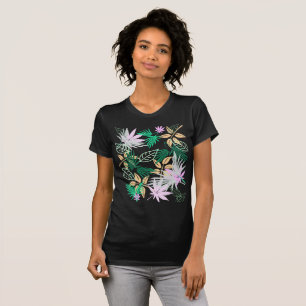Tropical Vibes Blätter Pflanze T-Shirt