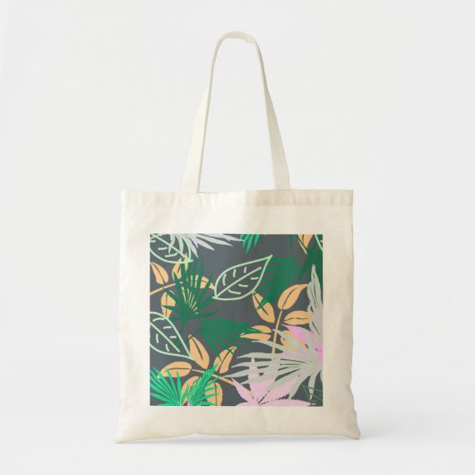 Tropical Vibes Blätter Pflanze Tragetasche (Vorne)