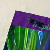 Tropical Vibes Bright farbenfrohe Palm Fronds Strandtuch (Beispiel)