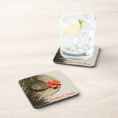 Tropical Vibes Coastal Beach Resort Urlaub Getränkeuntersetzer (Rechte Seite)