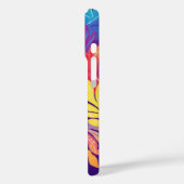 Tropical Vibes Colorful Leaf Pattern Phone Case (Rückseite / Links)