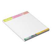 Tropical Vibes Colorful Notepad Notizblock (angewinkelt)