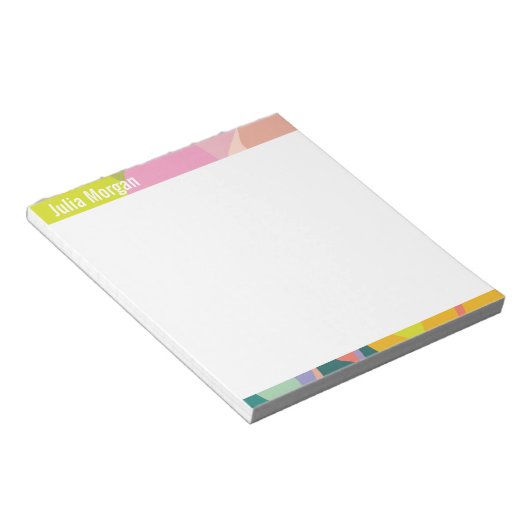 Tropical Vibes Colorful Notepad Notizblock (angewinkelt)