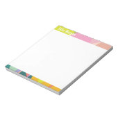 Tropical Vibes Colorful Notepad Notizblock (Rotiert)