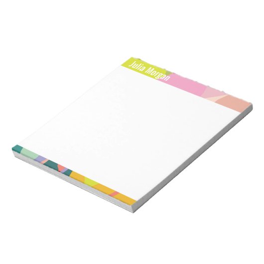 Tropical Vibes Colorful Notepad Notizblock (Rotiert)