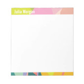 Tropical Vibes Colorful Notepad Notizblock (Vorderseite)