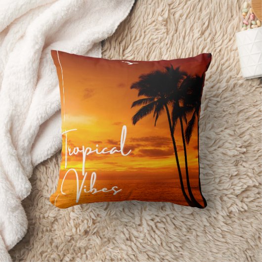Tropical Vibes Doppelseitiges Kissen (Decke)