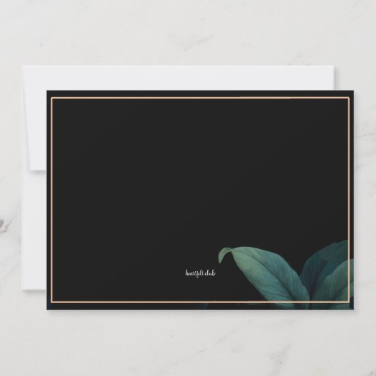 Tropical Vibes Einladung (Rückseite)