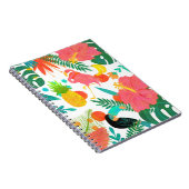 Tropical Vibes Floral Blätter Summer Luau Notizblock (Rechte Seite)