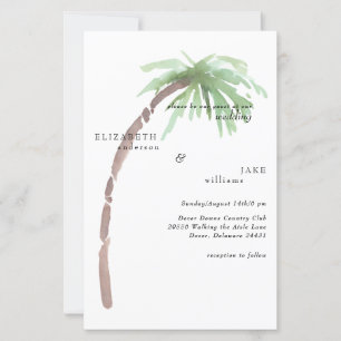 Tropical Vibes Foliage Budget Palm Tree Wedding