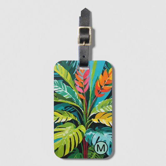 Tropical Vibes Gepäckanhänger (Vorderseite Vertikal)