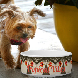 Tropical Vibes Hawaiian Hibiskus individuell anpas Napf