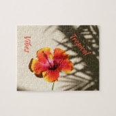 Tropical Vibes Hibiskus Puzzle (Horizontal)