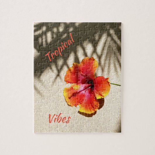 Tropical Vibes Hibiskus Puzzle (Vertikal)