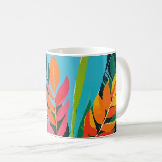 Tropical Vibes Kaffeetasse (VorderseiteRechts)