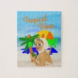 Tropical Vibes Lady Puzzle
