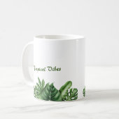 Tropical Vibes - Monstera Leaf Tasse (Vorderseite Links)