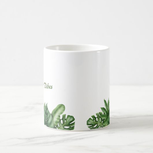 Tropical Vibes - Monstera Leaf Tasse (Mittel)
