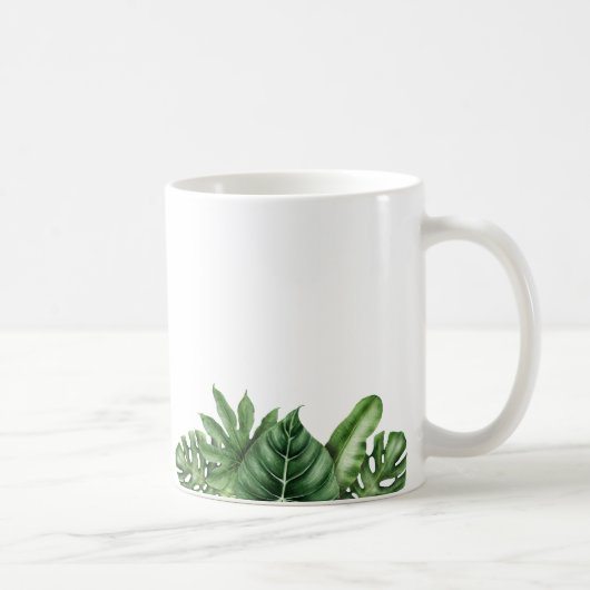 Tropical Vibes - Monstera Leaf Tasse (Rechts)