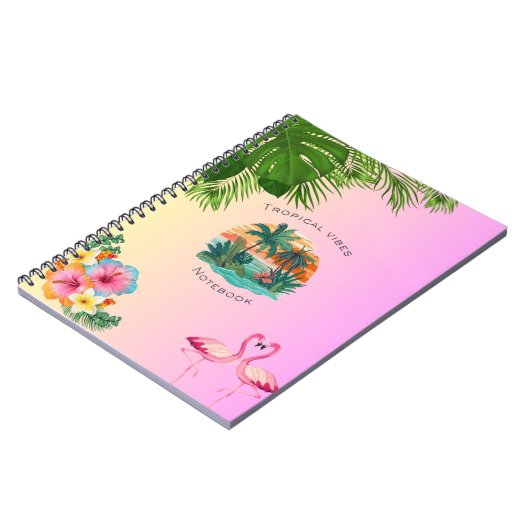 Tropical Vibes Notebook Notizblock (Linke Seite)