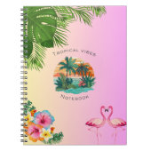 Tropical Vibes Notebook Notizblock (Vorderseite)