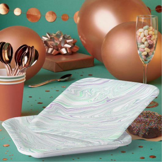 Tropical Vibes on Square Paper Tellers" Pappteller (Multi)
