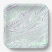 Tropical Vibes on Square Paper Tellers" Pappteller (Vorderseite)