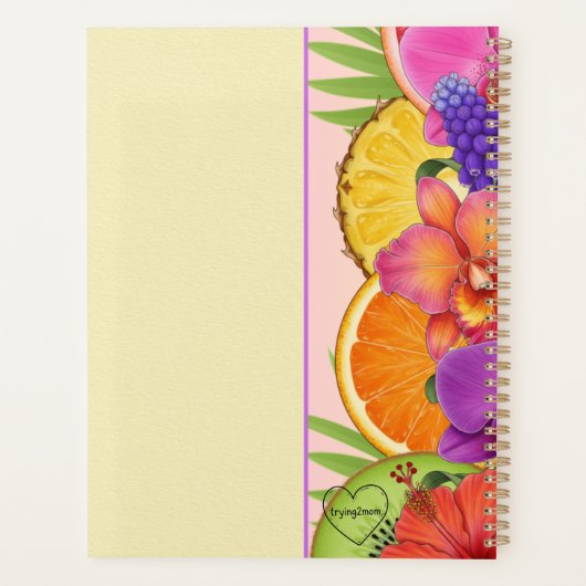 Tropical Vibes Only Planer (Rückseite)