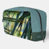 Tropical Vibes Palm Fronds Grüne Toilette Waschbeutel (Rechte Ecke)