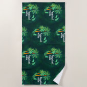 Tropical Vibes Strandtuch (Vorderseite)