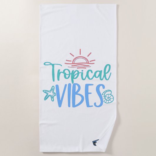 Tropical Vibes Strandtuch (Vorderseite)