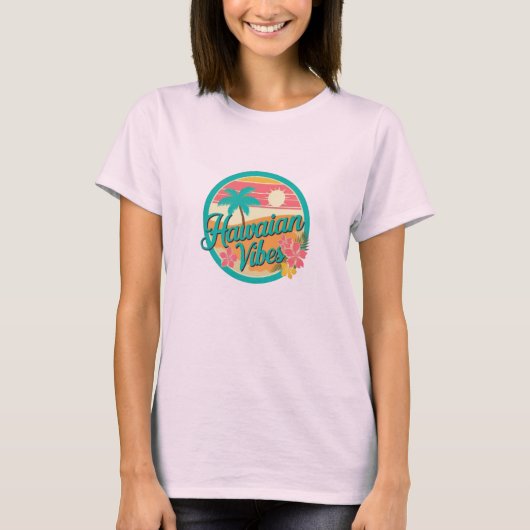 Tropical Vibes Surfing T - Shirt (Vorderseite)