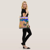 Tropical Vibrant Garden Toucans Tote Bag Tasche (Am Model)