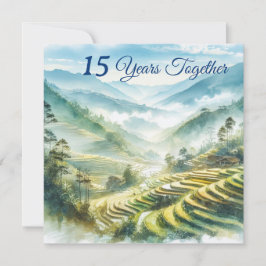 Tropical Vietnam Destination Blue White Classic Karte